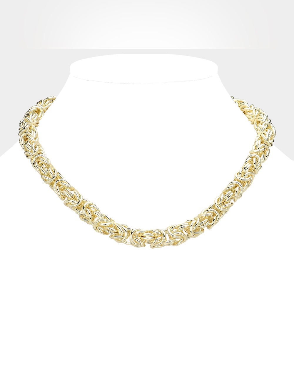 14K Gold Plated Chunky Hardware Metal Necklace